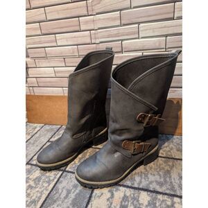Global Win faux leather boots size 8.5
